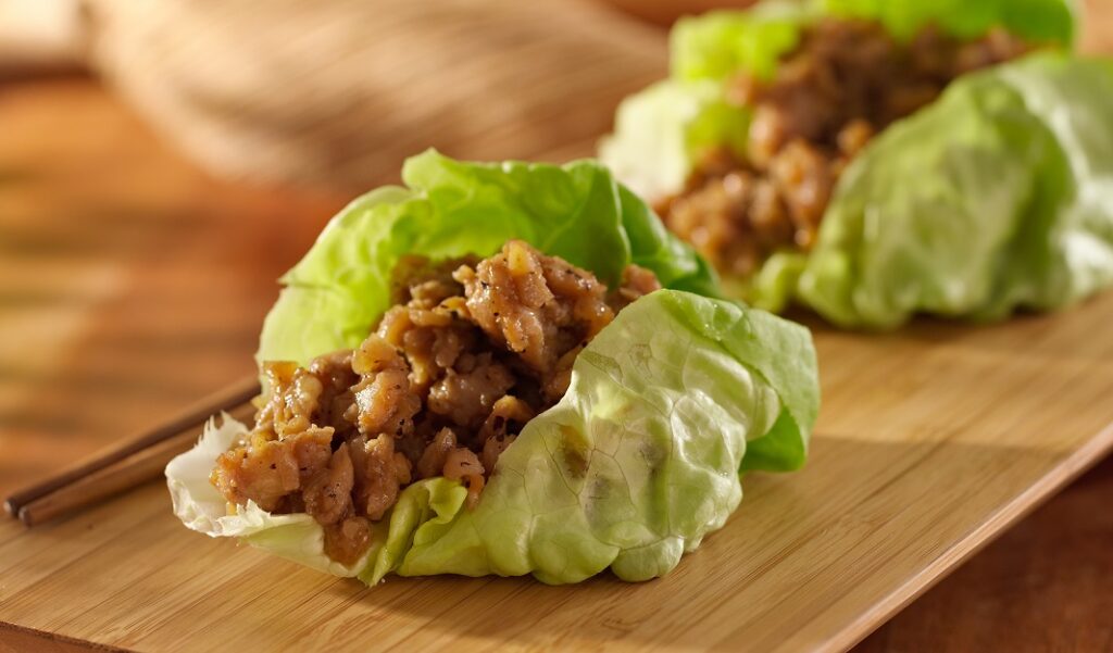 Chicken in Lettuce Cups